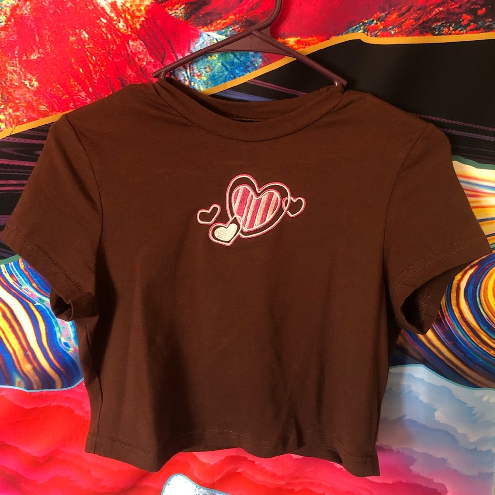 SHEIN Brown crop top